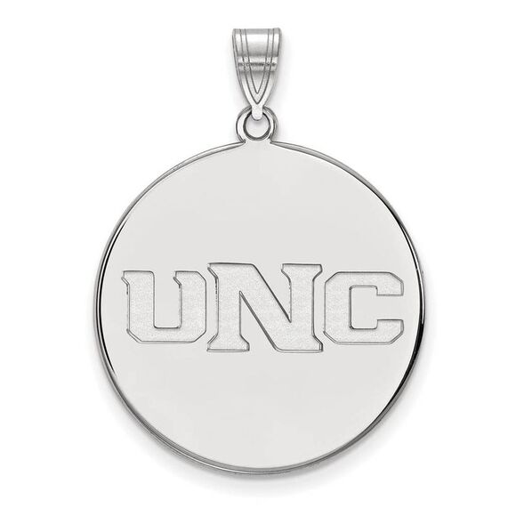 14k White Gold Northern Colorado XL Disc Pendant